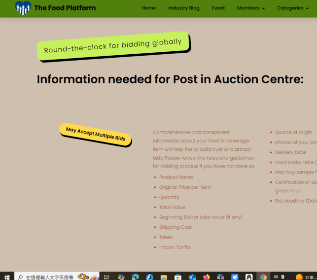 Auction Center Bidding Rules