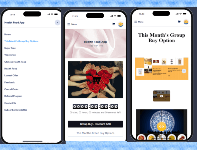Health Food App